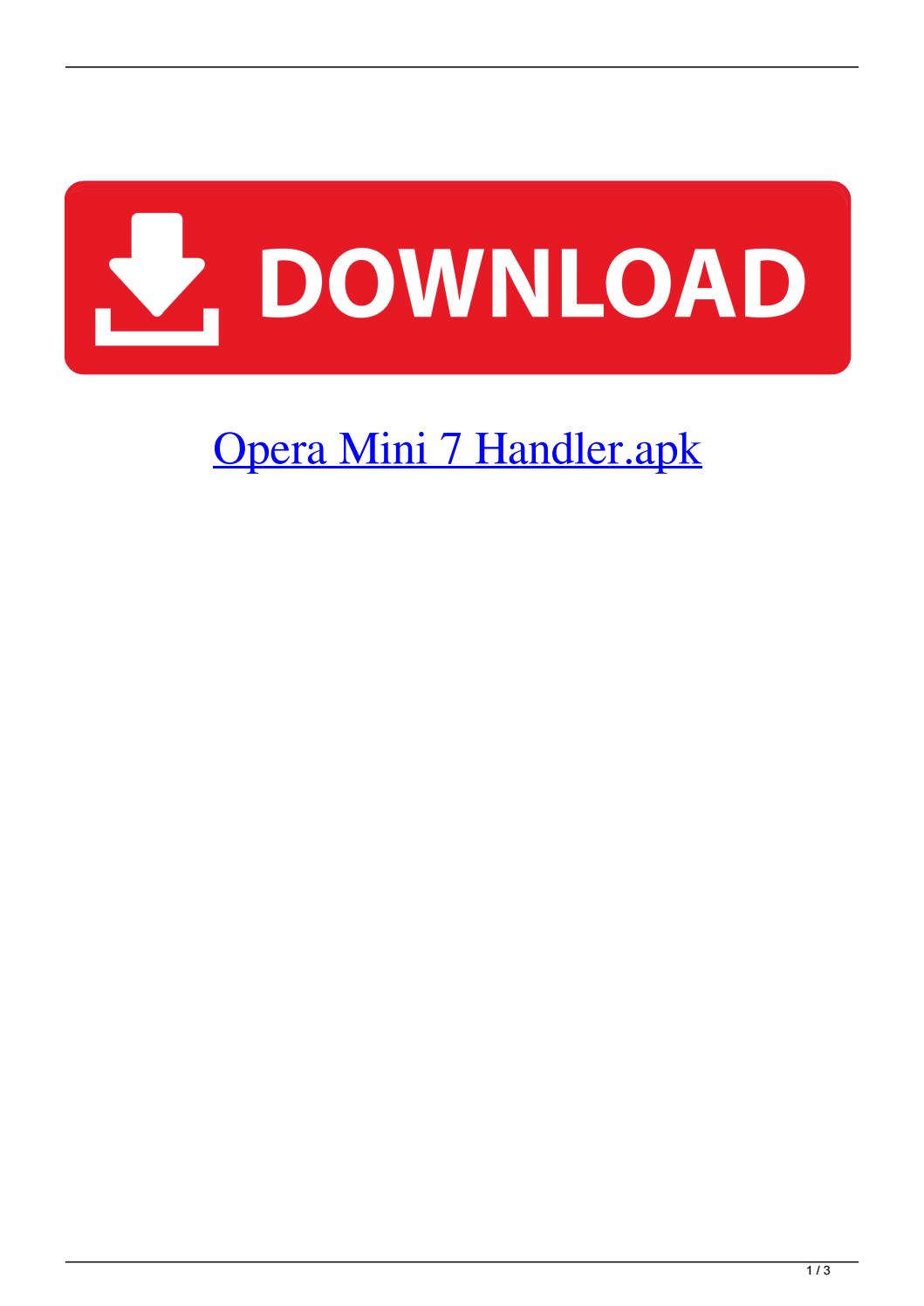 Opera Mini Handler Download Yellowunion